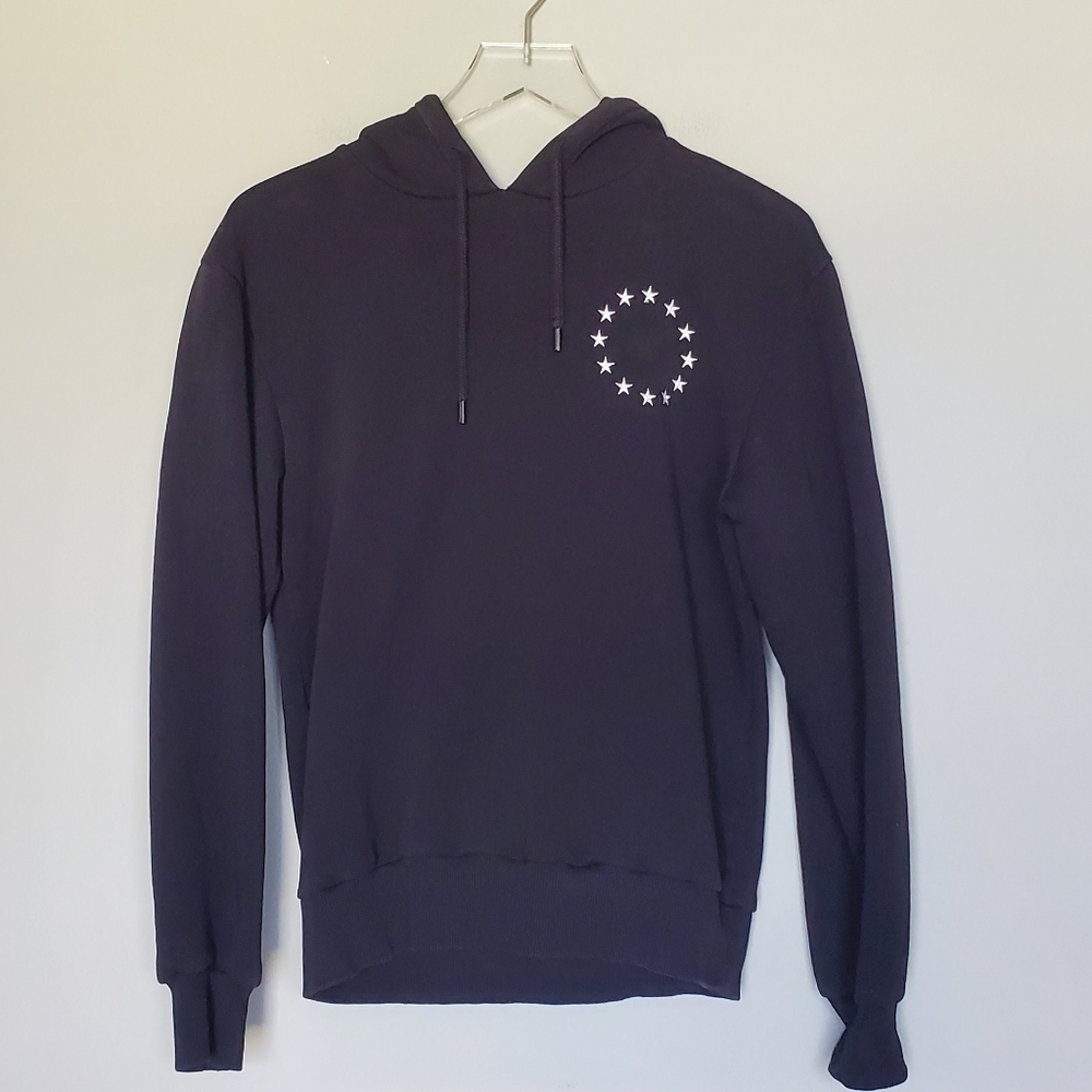 Etudes Klein Europa Stars-embroidered Hoodie in Black Mens Size S - Picture 6 of 11